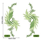 4 Pcs Green Leaves Vine Applique  Iron On Applique 18 X 8 Cm  