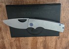 Oz Machine Co Roosevelt - Radial Milled Stonewashed Ti   Magnacut Blade  1553