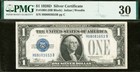 1928d  1 Silver Certificate - Pmg 30 - Blue Seal Key Note - Fr-1604