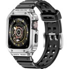 Rugged Military Metal Case tpu Band Strap For Apple Watch Series 9 8 7 6 5 4 Se