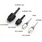 Keyless Drill Bit Chuck Hex round Shank For Dremel Accessories Adapter Converter