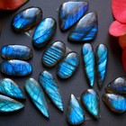 9pairs 114cts Natural Labradorite Gemstone Cabochon Pairs Lot 20x6 14x9mm  18510