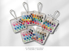 12 Seasonal Color Acrylic Keychain   Small Plastic Personal Color Chart Palette