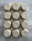 11x15 Pampered Chef Family Heritage Stoneware 12 Muffin Cupcake Pan