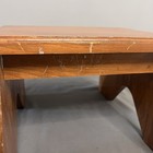 Vtg Handmade Wooden Step Stool Farmhouse Rustic Riser Plant Stand 12x13x8 5   