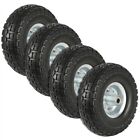 2 4 8 12 16pcs 10  Solid Rubber Tyre Wheel Flat Free Tire 4 10 3 50 Truck Trolly