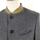 Luis Trenker Janker Mens Sz 48 Gray Striped Wool Flannel Jacket Coat Costume