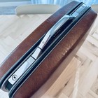 Vtg Samsonite Luggage Marble Brown Silhouette Small Suitcase 20x13x7 Carry On