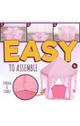 Princess Castle Playhouse Tent For Girls With Led Star Lights     Indoor   Outd   