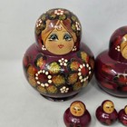 Vtg Handmade Hand-painted Russian Matryoshka Wooden Nesting Dolls 13pc Signed