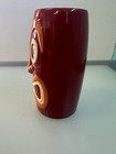 Germaine Luau Tiki Mug Tumbler Hawaii Tribal Red Orange Face Hawaiian Kc 2010