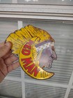 Vintage Tobacco Sign - Porcelain Red Man Chew Gas Pump Display Sign