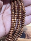 Vintage Mid Century Copper Round Disc Hexagon Metal 35 Bead Strand