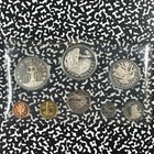 1973 Barbados 8x Coin Proof Set Lot b3496 Silver  With Case