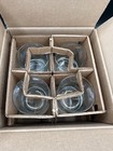 Nib 4 Princess House Heritage 10 Oz Flat Juice Brandy Tumblers Floral Etched 524