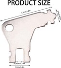 12pcs Paper Towel Dispenser Key For Georgia Pacific  Iron Tissue Silver 
