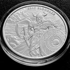 Legendary Warriors Series 1 Oz  999 Silver Coin Eric Bloodaxe Viking Warrior 1st