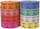 Indiana Ticket Company 56759 Raffle Tickets   4 Rolls Of 2000 Double Tickets  8 