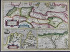 Old Antique Map Barbaria  Nile Delta  Carthage