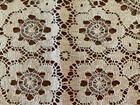 Vintage Ecru Handmade Tatted Lace Doily 10 X 8 5 Inches Perfect Condition