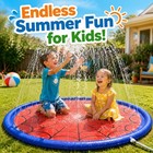 Splash Pad For Kids   Dogs upgrade Non-slip Thicken Backyard Sprinkler Water Pad