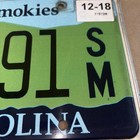 North Carolina License Plate Friends Of The Smokies Expired Original Vintage