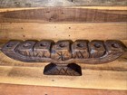 Vintage Hand Carved Wooden 7 Candle Candelabra 16 