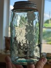 Ground Lip 1890s Script Underline Ball Mason Patent 1858 Quart Fruit Jar