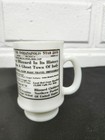 Vintage Milk Glass  the Blizzard Mug  From 1978