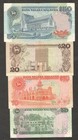 Malaysia Set 4 Pcs 5 10 20 50 Ringgit Aziz Taha P-20 21 22 23 1983 1984 Vf