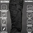 Tactical Cargo Pants For Men Waterproof Hiking Work Combat Outdoor Trousers