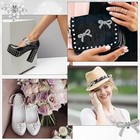 4 Pack Shoe Clips For Heels  Rhinestone Shoe Clips Shoes Clip For Women Bow