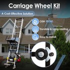 2 Set Roofing Hoist Carriage Wheel Kit For Tranzsporter Tp250 Tp400 Lh200 Lh2000