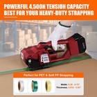 Electric Strapping Machine With 4500n Tension 2 4000mah Lcd  For 1 2   5 8  Pet pp