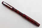 Noodlers Boston Safety Red Rebellion Ebonite Flex Nib Fountain Pen