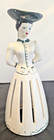 Vintage Mcm 50s California Originals Ceramic Porcelain Lady Dress Napkin Holder
