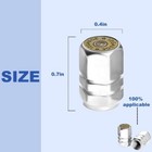 Tire Valve Stem Caps  4pcs Aluminum Corrosion Resistant Pressure Stem Cover Kit 