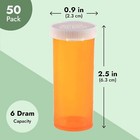 20 Or 50-pack Medicine Pill Bottles Empty With Caps For Medication Orange 0 9 In