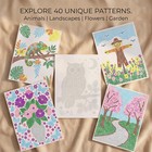 Dot By Letter Adults Coloring Book  Dot Art For Adults  40 Unique Animal  Flo   