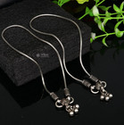 925 Sterling Silver Snake Chain Anklets  Foot Bracelet Ank594