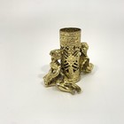 Vintage Stylebuilt Usa Cherub Single Lipstick Holder Gold Plated Filigree