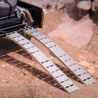 2pcs Capacity 1500 Lbs 7 5ft Aluminum Loading Ramps Anti-slip Ramp Folding Ramp