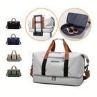 Travel Duffel Bag With Wet Pocket Shoe Compartment Sports Tote Gym Bag Unisex