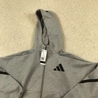 Adidas Zne Hoodie Womens Large Full Zip New Gray Jd9593