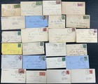 Postal History Lot Of 165  Covers   Cards 1880 s To 1940 s Military  Town Cancel