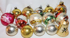 Vintage Lot Of 15 Shiny Brite   Unbranded Glass Christmas Ornaments