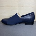 Clarks Juliet Gem Slip-ons Navy Leather Women s Size 9 Shoes M Loafers