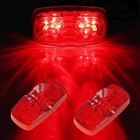  4 Pcs Amber   Red 10 Led Trailer Side Marker Light  2 amber 2 red