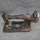 Antique Singer Model 127 Sewing Machine Black Gold Decals G4555809 Vintage