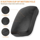 8 Suction Cup Rear Passenger Seat Pillion Pad For Harley Dyna Sportster Bobber